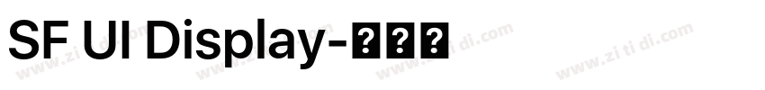 SF UI Display字体转换 SF UI Display字体转换